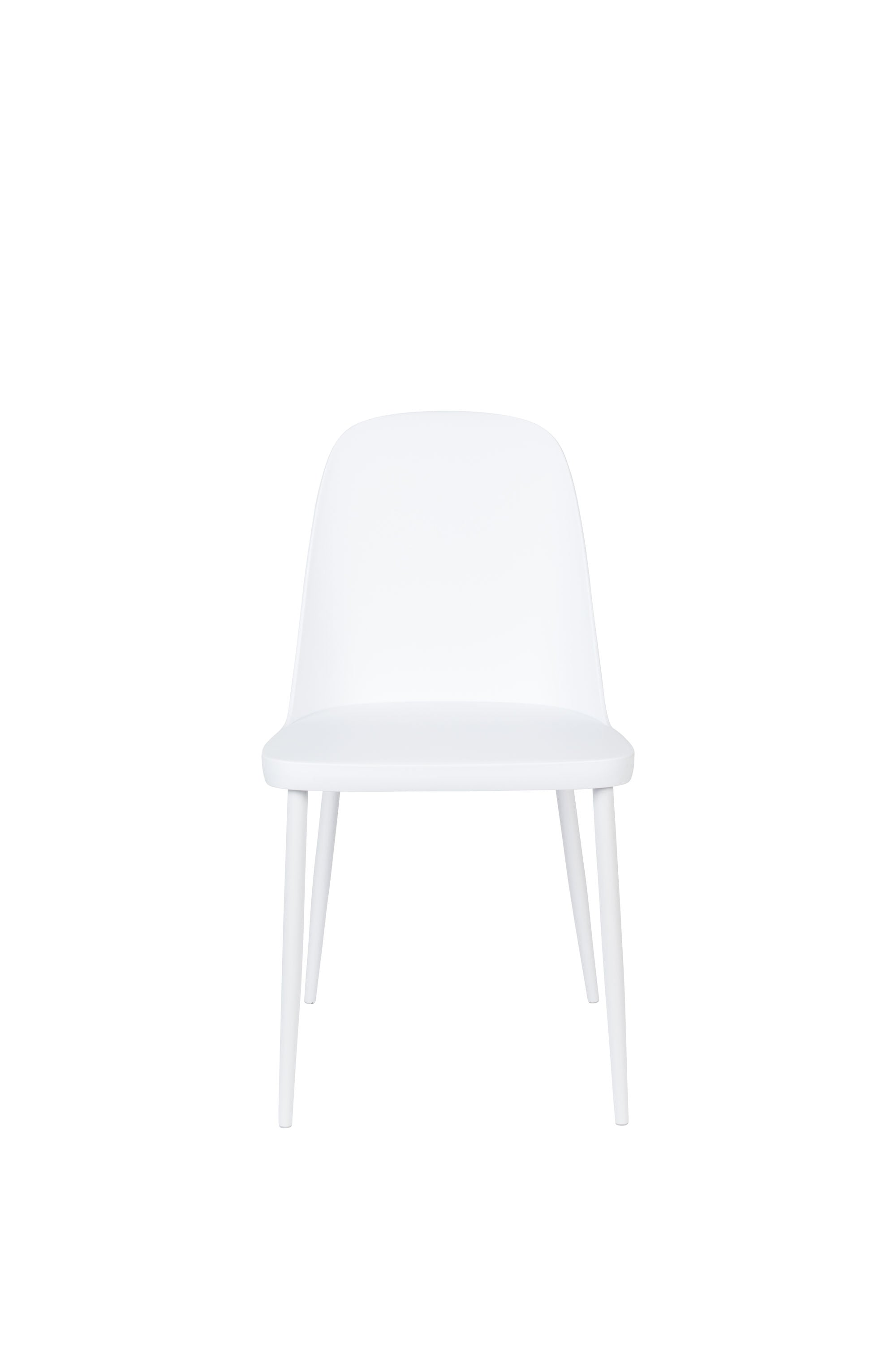 Set of 2 Pip All White Dining Chairs